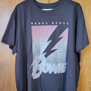 Hybrid Apparel Gray Bowie Graphic Tee